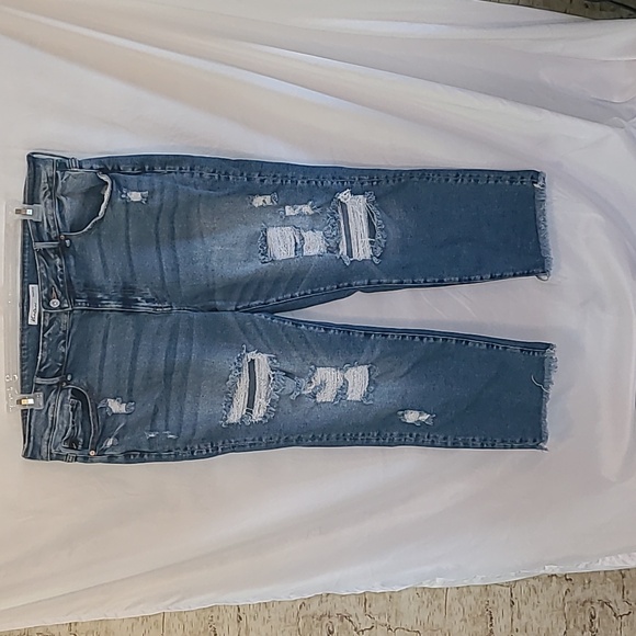 Kancan ankle straight ripped jeans size 18 - Picture 2 of 5